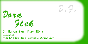 dora flek business card